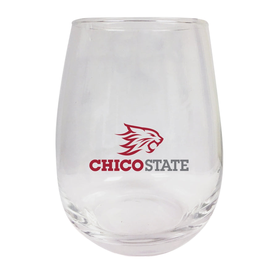 California State UniversityChico Stemless Wine Glass - 9 oz.  Officially Licensed NCAA Merchandise Image 1