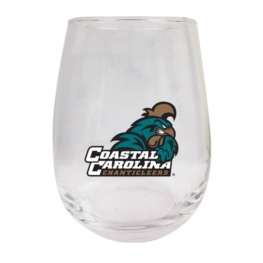 Coastal Carolina University Stemless Wine Glass - 9 oz.  Officially Licensed NCAA Merchandise Image 1