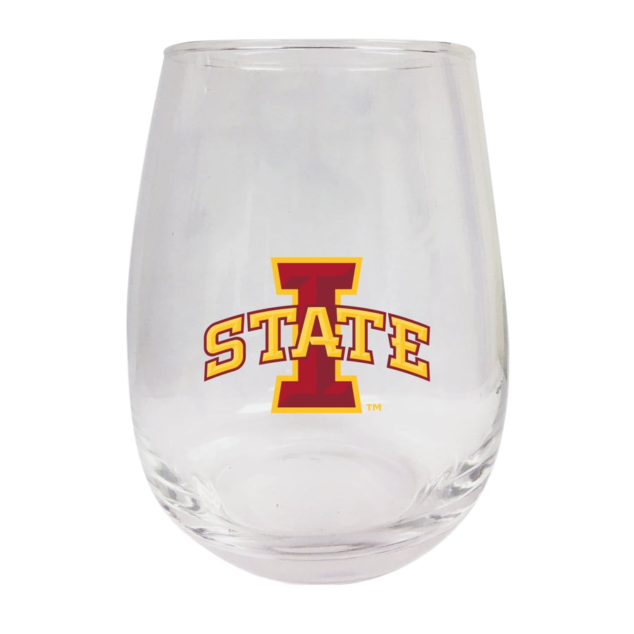 Iowa State Cyclones Stemless Wine Glass - 9 oz.  Officially Licensed NCAA Merchandise Image 1