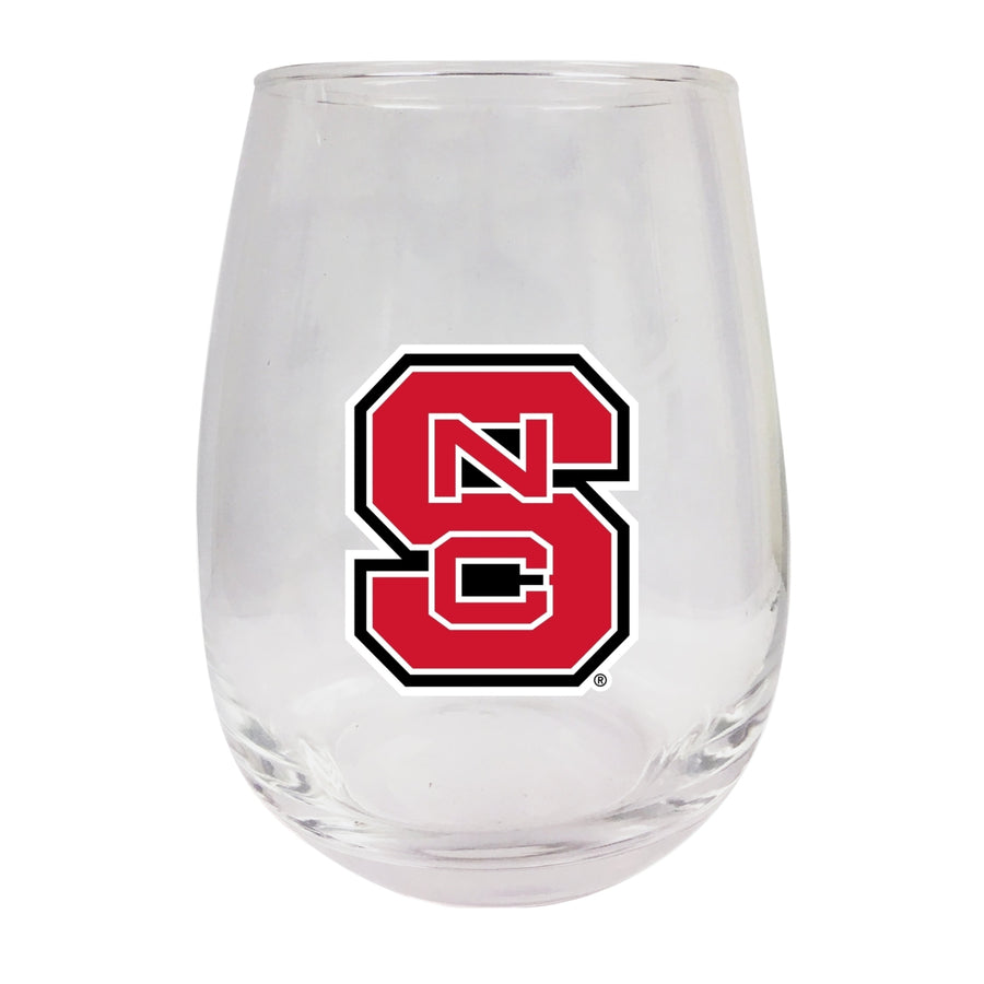 NC State Wolfpack Stemless Wine Glass - 9 oz.  Officially Licensed NCAA Merchandise Image 1