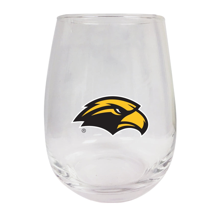Southern Mississippi Golden Eagles Stemless Wine Glass - 9 oz.  Officially Licensed NCAA Merchandise Image 1