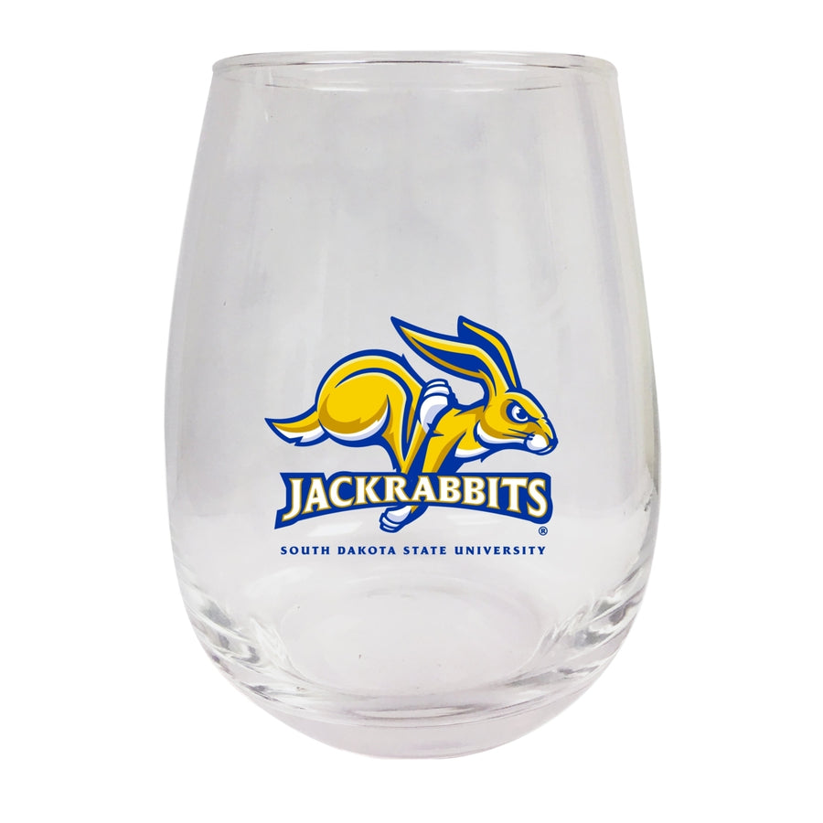 South Dakota State Jackrabbits Stemless Wine Glass - 9 oz.  Officially Licensed NCAA Merchandise Image 1