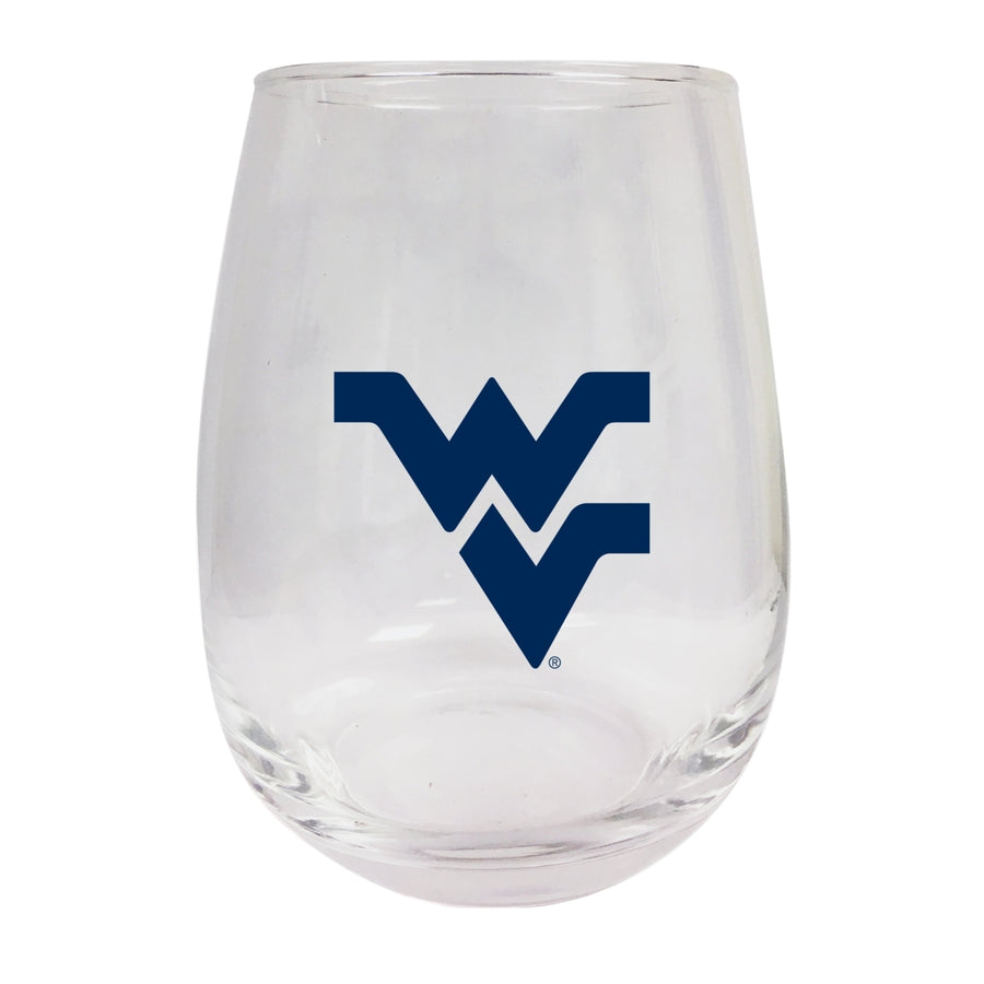 West Virginia Mountaineers Stemless Wine Glass - 9 oz.  Officially Licensed NCAA Merchandise Image 1