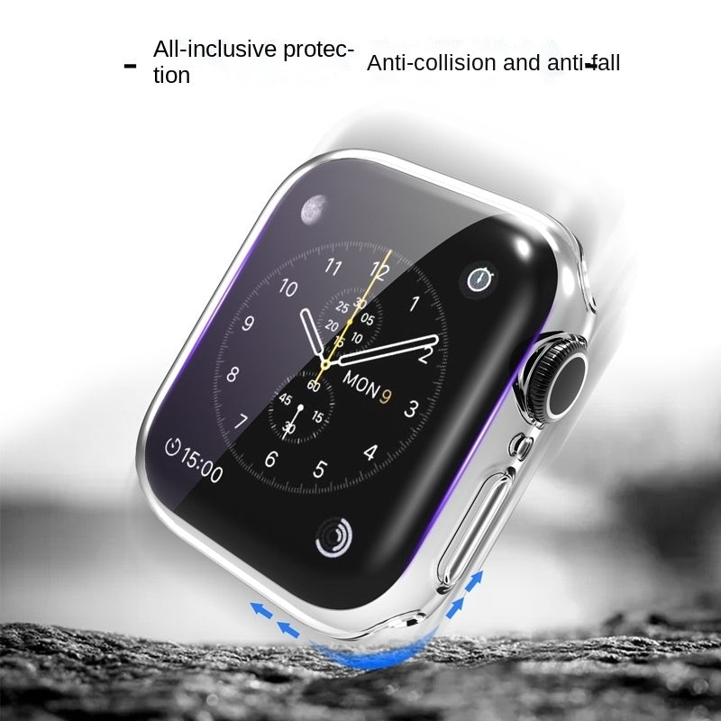 navor Shockproof Full Front Cover Compatible with Apple Watch Series 6,5,4,SE 44mm (Clear) Image 6