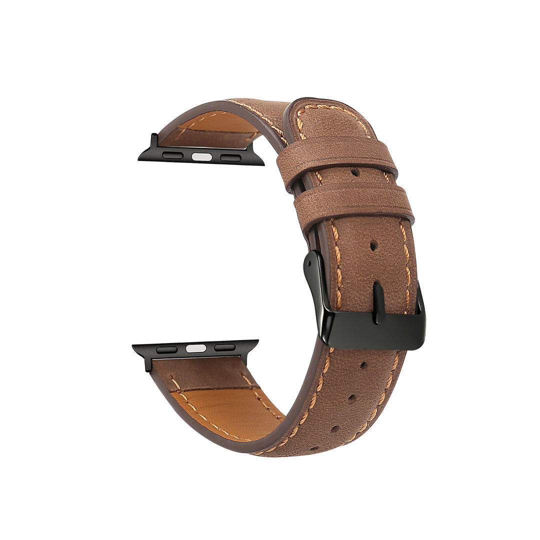 navor Leather Premium Leather Replacement Strap with Stainless-Steel Clasp band Image 7