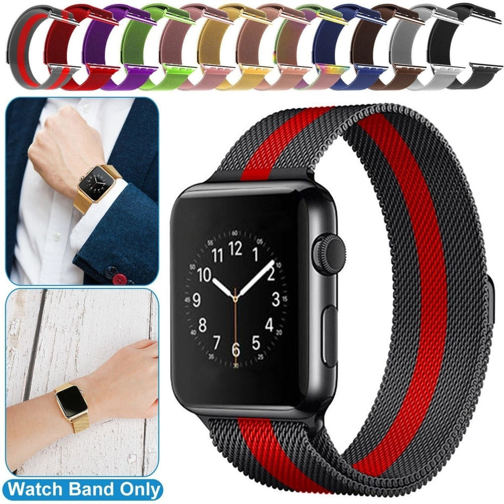 Magnetic Watch Band Replacement Milanese Bands Compatible For Apple Watch Bands 42mm Series 1 2 3 Image 2