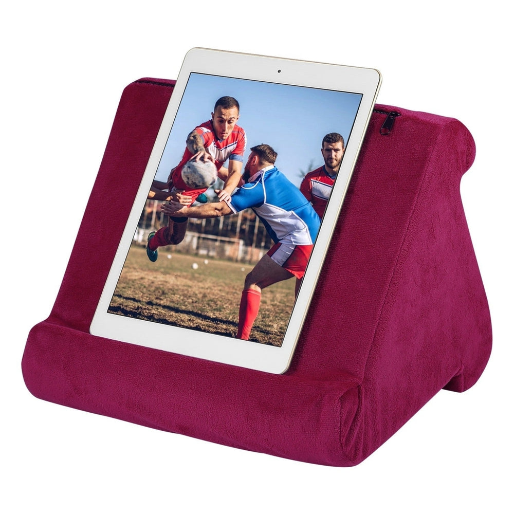 Multi-Angles Soft Tablet Stand Tablet Pillow for iPad Smartphones E-Readers Books Magazines Image 2