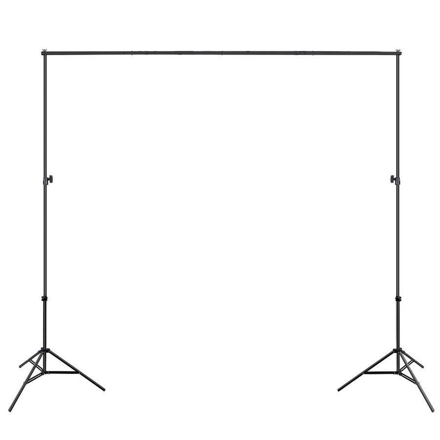 6.5 x 10ft Photo Video Studio Backdrop Background Stand Adjustable Heavy Duty Photography Backdrop Support Stand Set Image 1