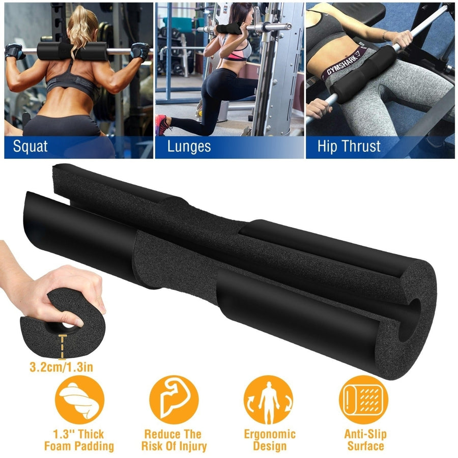 Barbell Pad Support Squat Bar Foam Cover Pad Weight Lifting Pull Up Neck Shoulder Protector Image 1