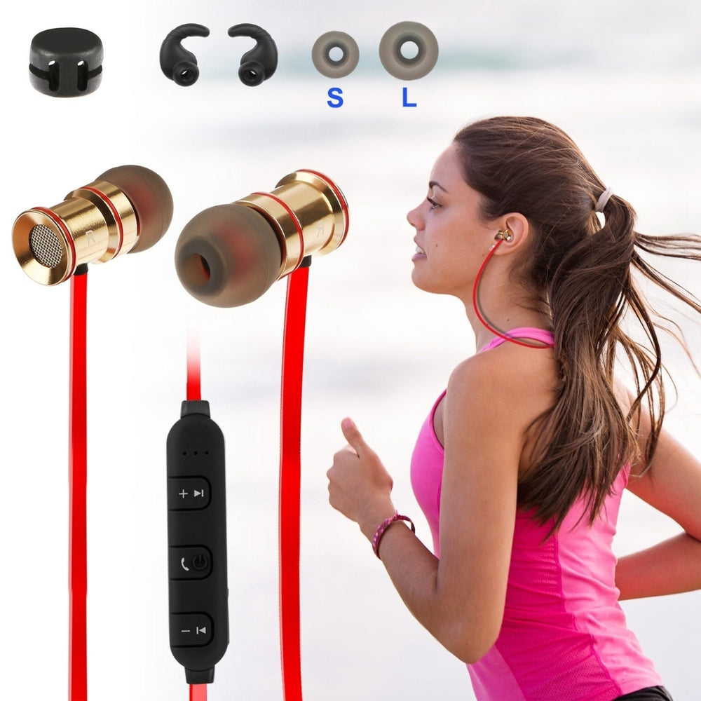 Sport Headsets Wireless V4.1 In-Ear Stereo Headphones Sweat-proof Running Earphones Image 2
