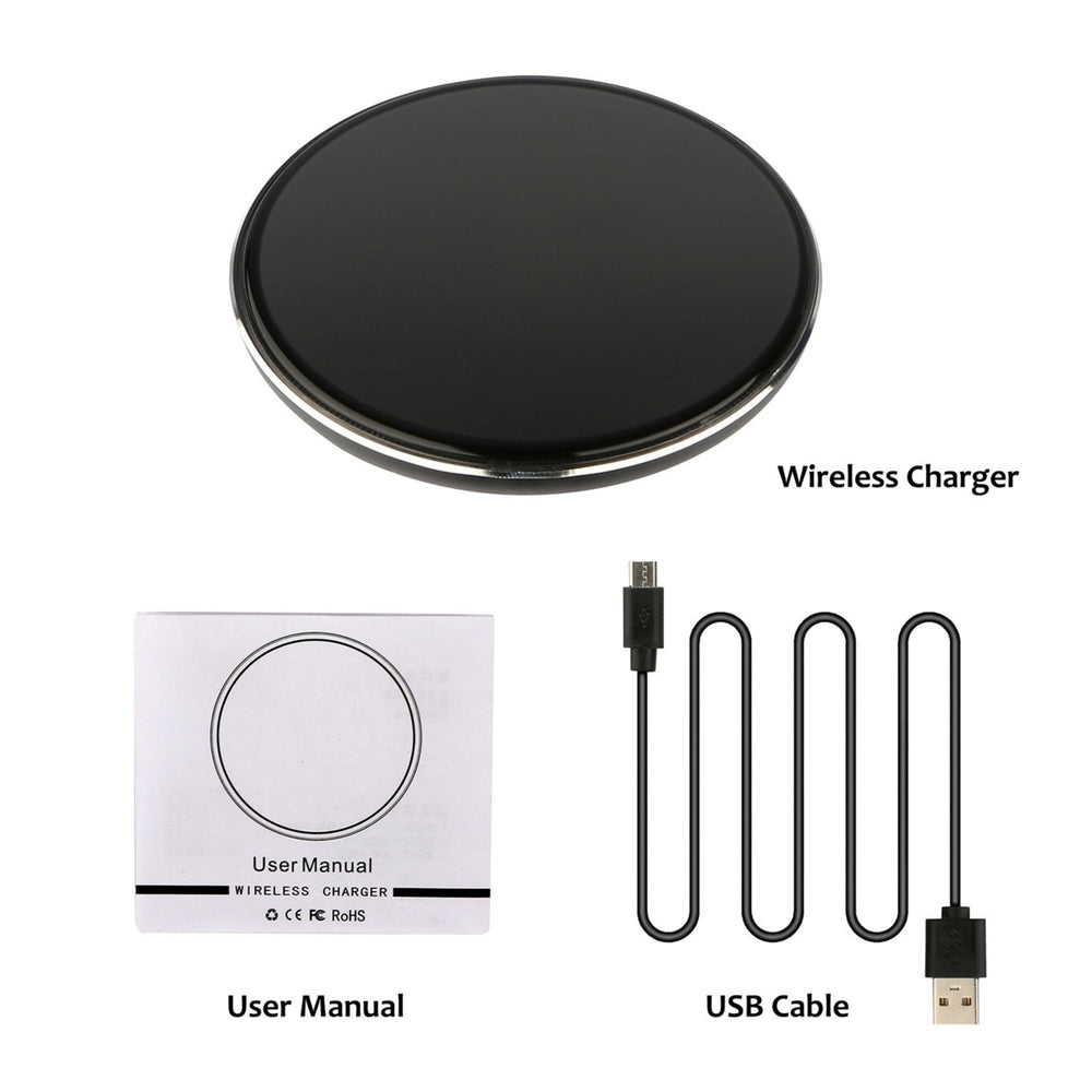 Wireless Charger Qi-Certified Ultra-Slim 5W Charging Pad for iPhone XS MAX XR XS X 8 8 Plus Image 2