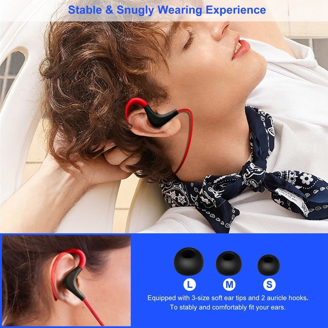 Wireless Headsets V4.1 Sport In-Ear Stereo Headphones Sweat-proof Noise Canceling Earphones Back-Headphone Image 6