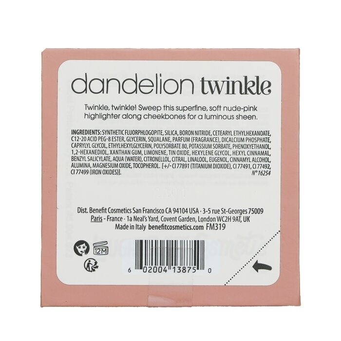 Benefit - Dandelion Twinkle Soft Nude Pink Highlighter(3g/0.1oz) Image 3