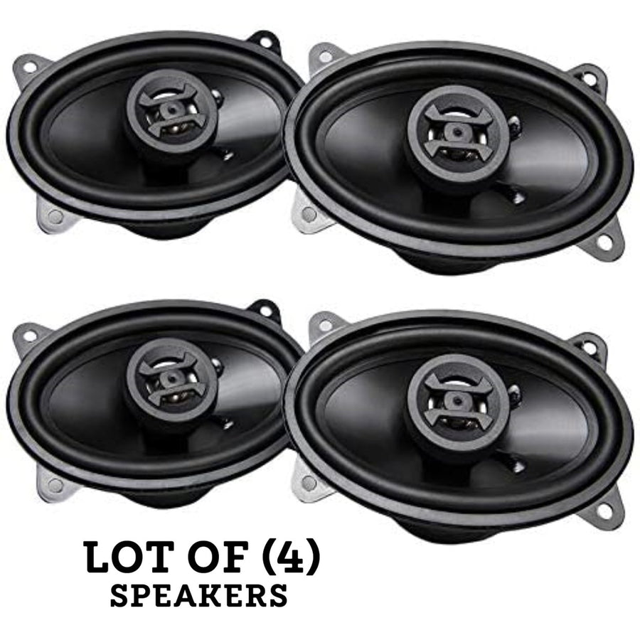 (Set of 2) Pair Hifonics Zeus ZS46CX 4x6 Inch 2 Way 200W Car Audio Coaxial Speaker System Image 1
