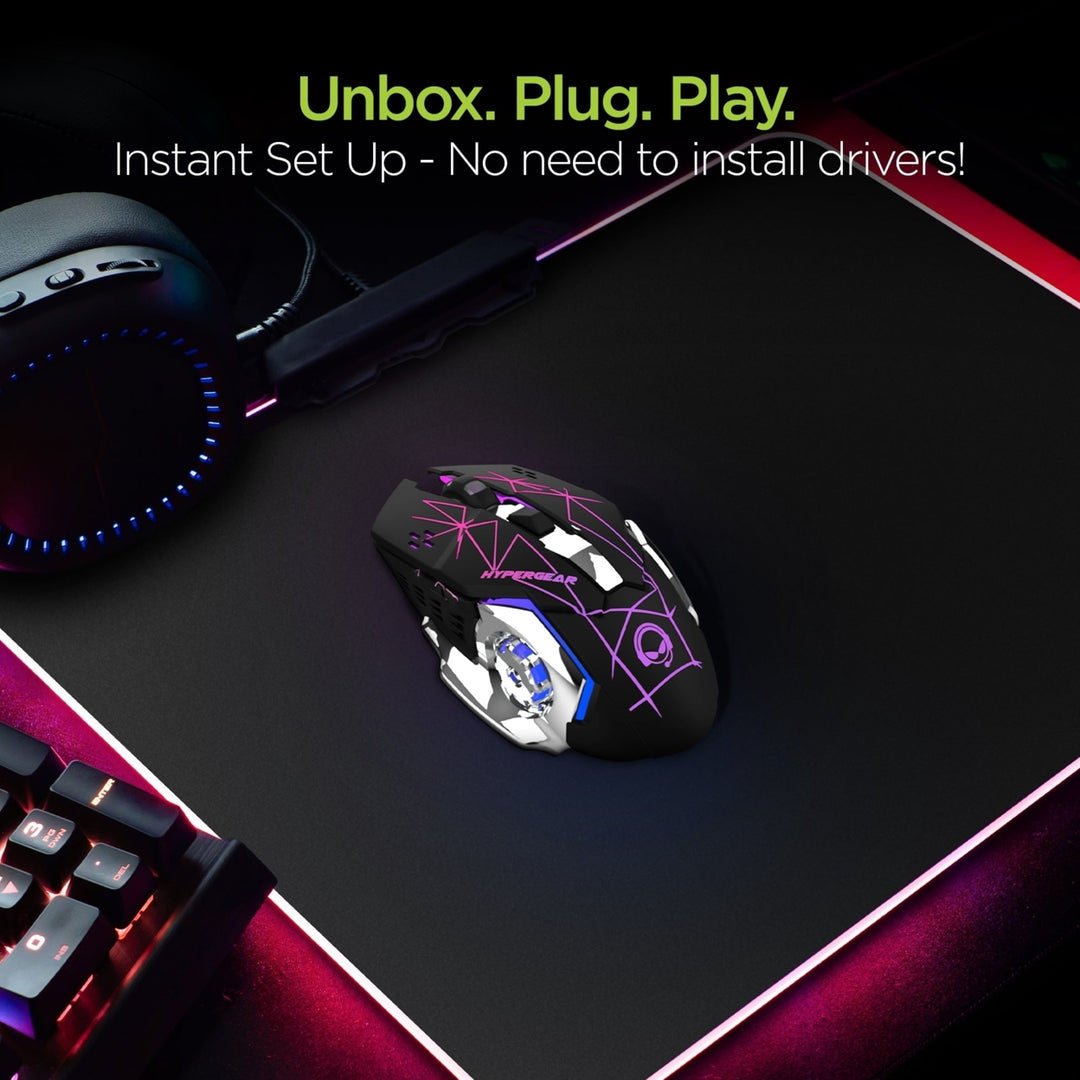 HyperGear Chromium Wireless Gaming Mouse for Extended Play Sessions (15571-HYP) Image 2