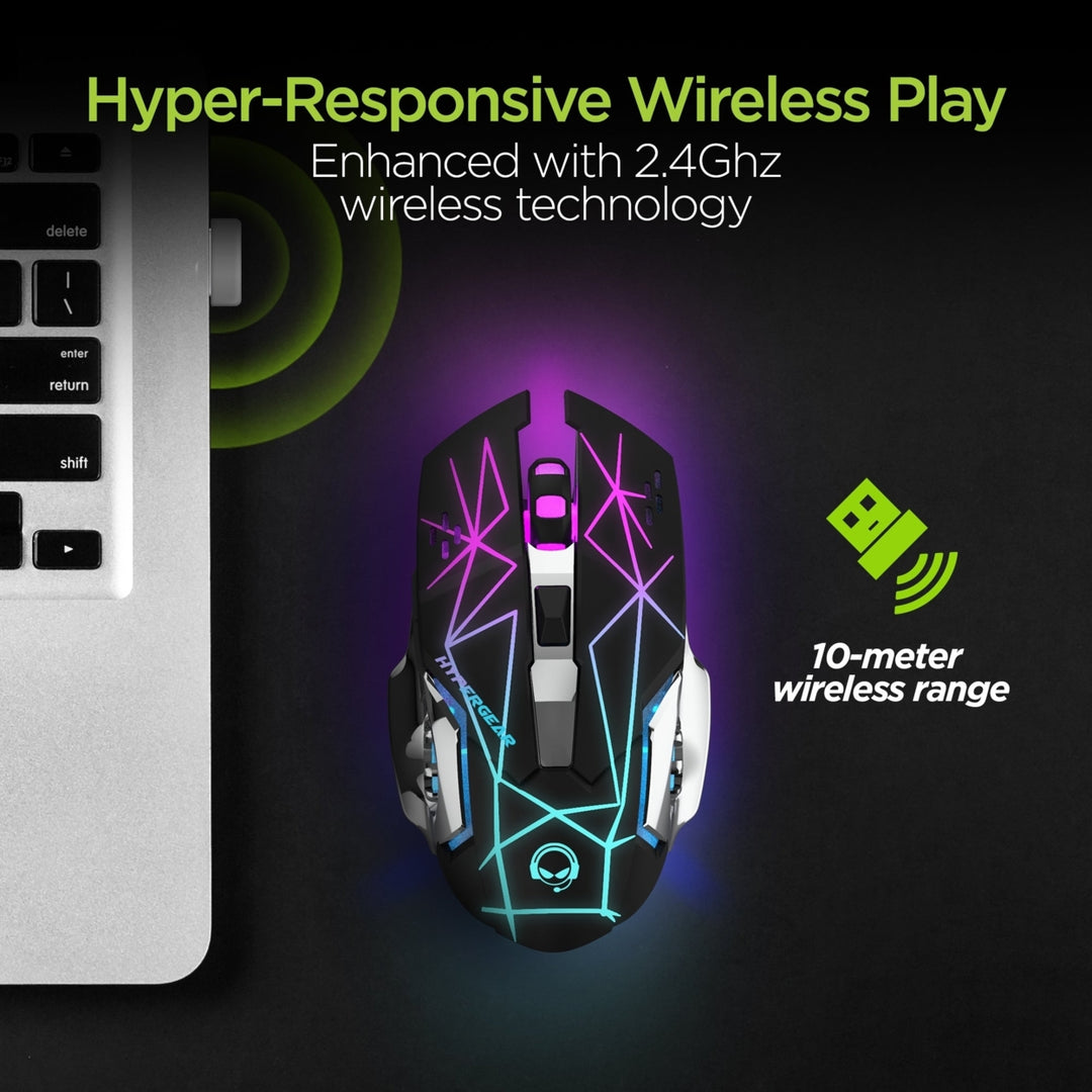 HyperGear Chromium Wireless Gaming Mouse for Extended Play Sessions (15571-HYP) Image 4