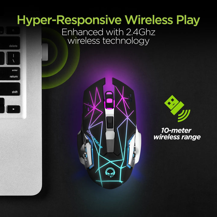 HyperGear Chromium Wireless Gaming Mouse for Extended Play Sessions (15571-HYP) Image 4