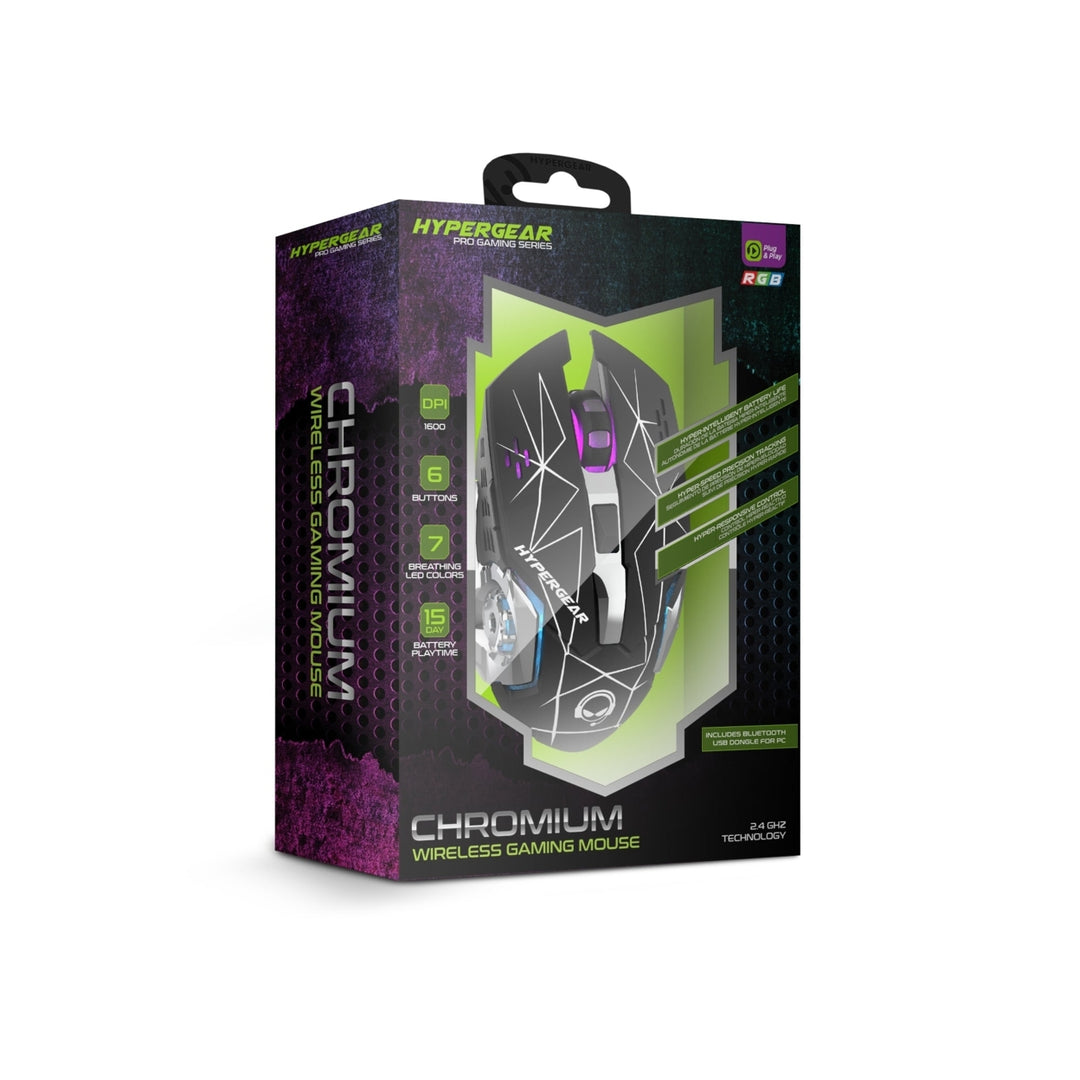 HyperGear Chromium Wireless Gaming Mouse for Extended Play Sessions (15571-HYP) Image 10