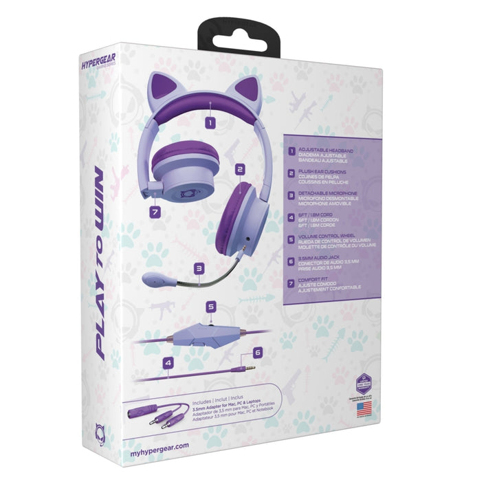 HyperGear Kombat Kitty Gaming Headset with Detachable Mic Image 7