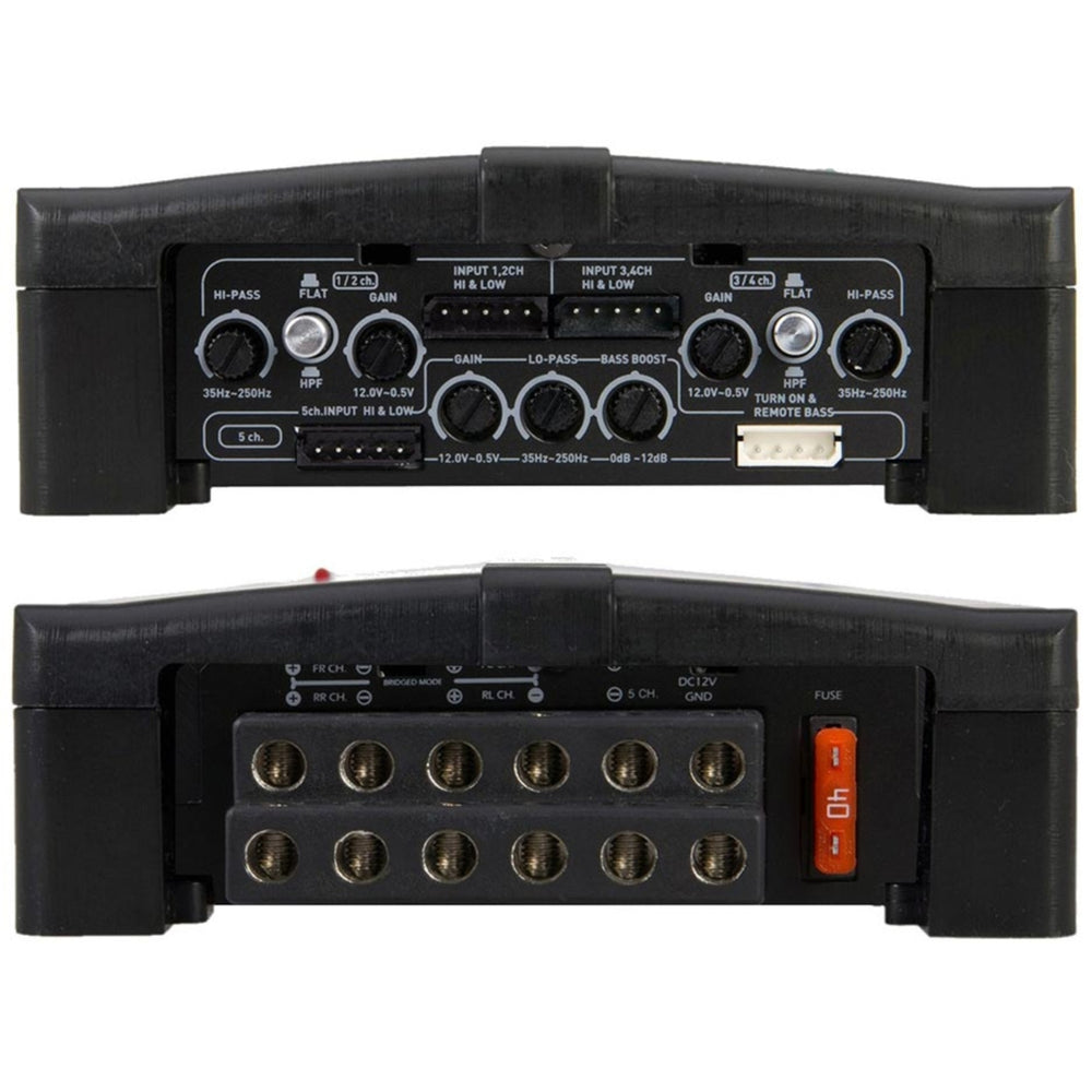 Power Acoustik RZ5-2500D Razor 2500 Watt 5-Channel Class D Car Audio Amplifier Image 2