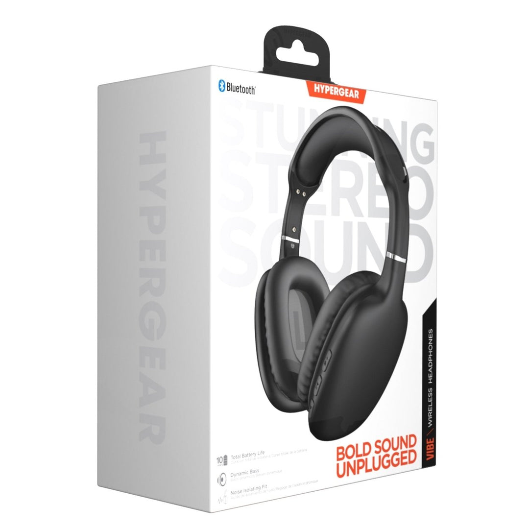 HyperGear VIBE Wireless Bluetooth Headphones w Extended Battery Life (VIBE-PRNT) Image 3