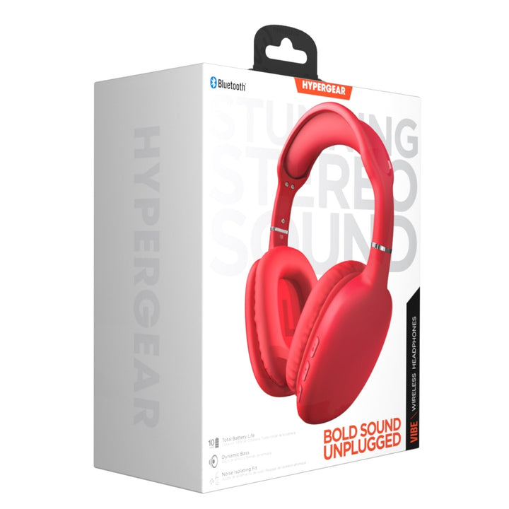 HyperGear VIBE Wireless Bluetooth Headphones w Extended Battery Life (VIBE-PRNT) Image 7