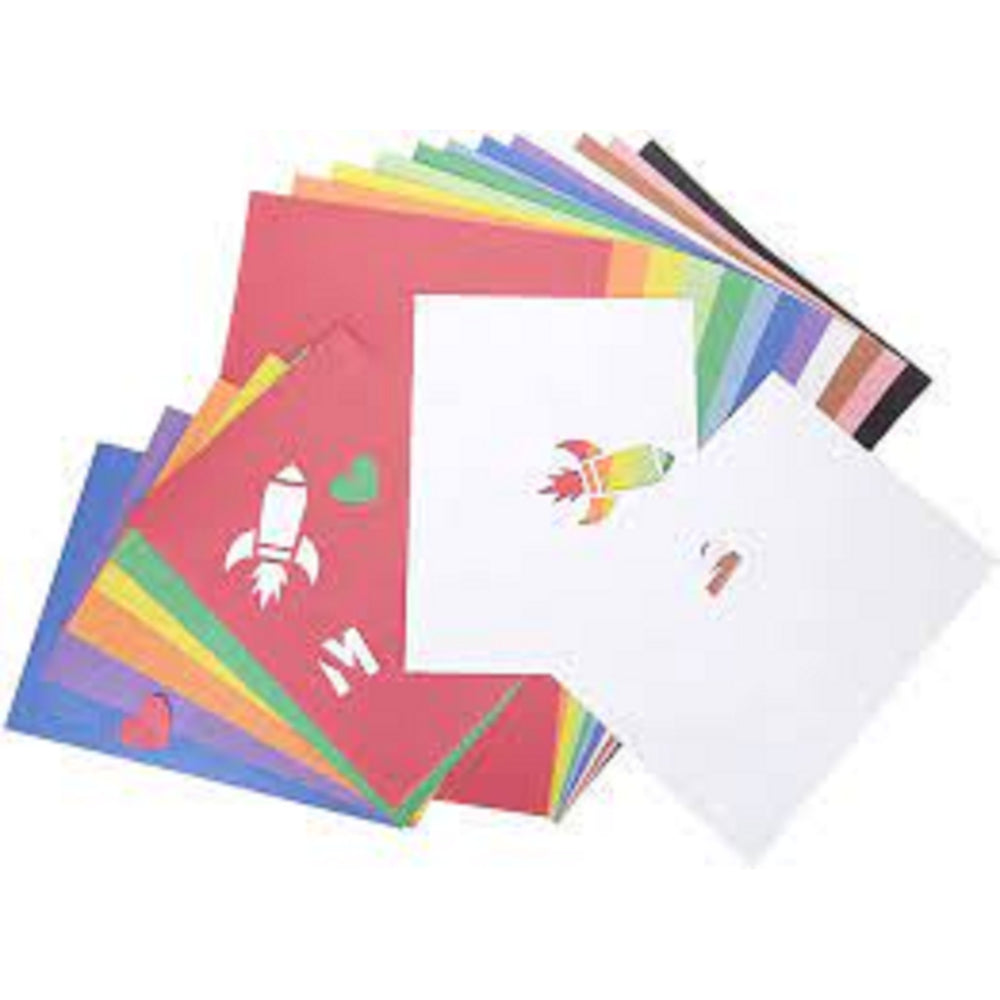 Kids N Krafts 36 Sheet Assorted Construction Paper Pad 9 by 12 Image 2
