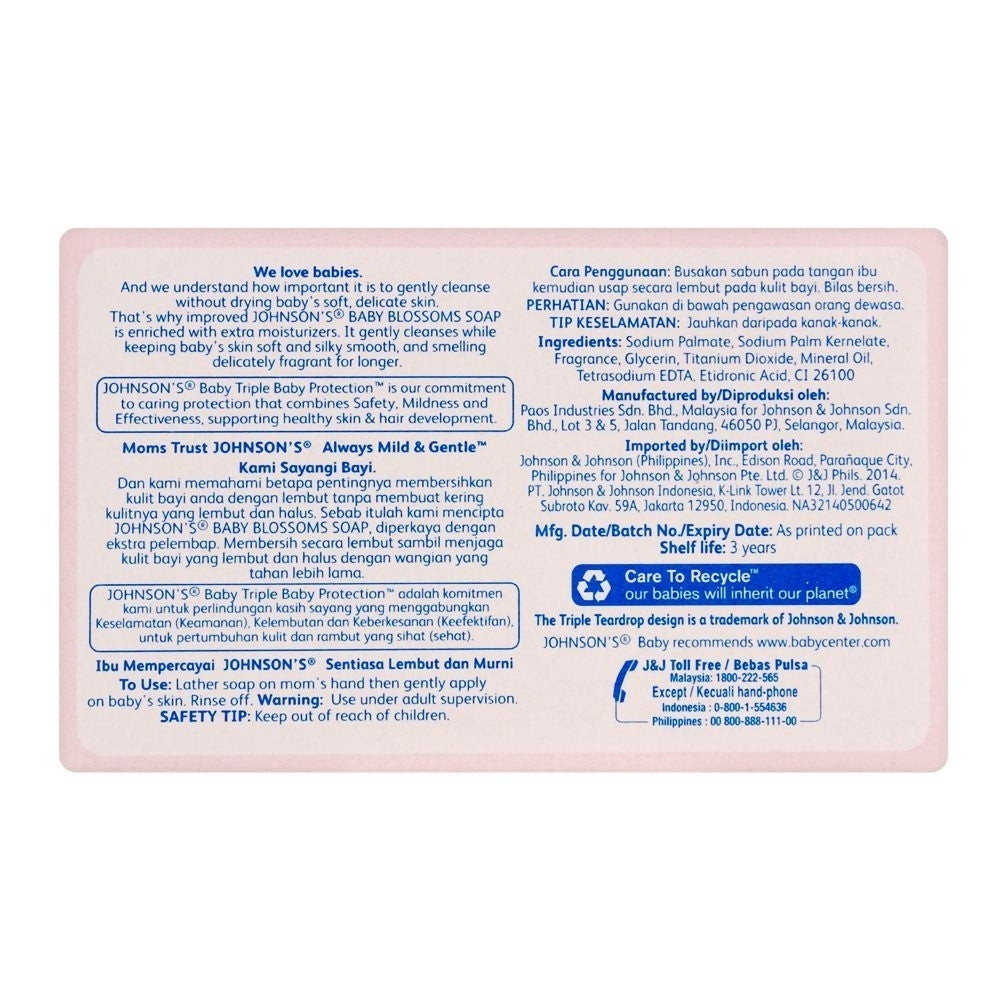Johnsons Baby Blossoms Soap (100g Approx.) Image 2