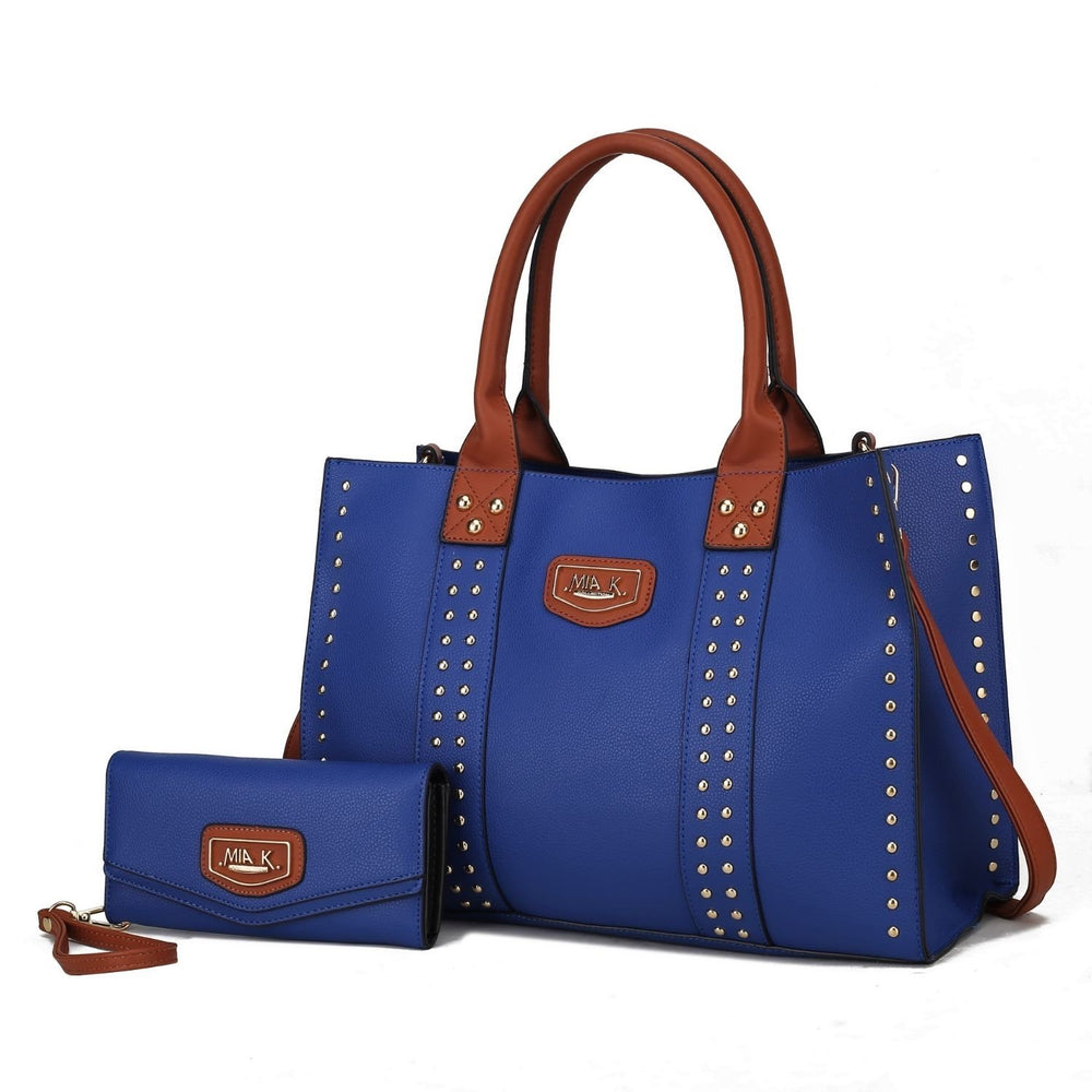 Davina Vegan Leather Womens Tote Handbag by Mia K with wallet -2 pieces Image 2