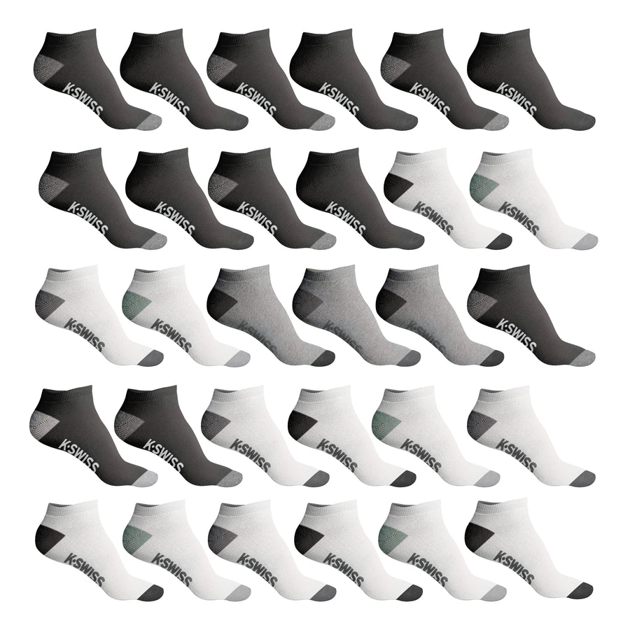 20-Pairs: Mens Athletic Comfort No Show Low Cut Ankle Socks for Running Image 1