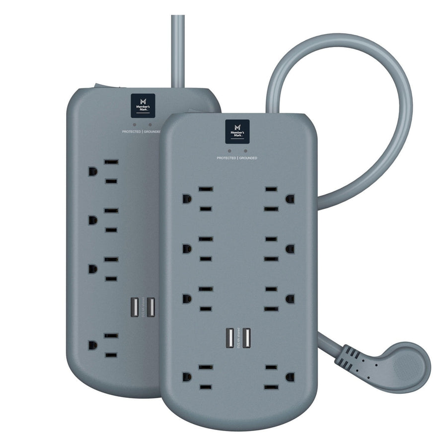 Members Mark Surge Protector Bundle With USB (2-Pack) Image 1