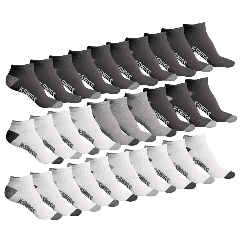 20-Pairs: Mens Athletic Comfort No Show Low Cut Ankle Socks for Running Image 2