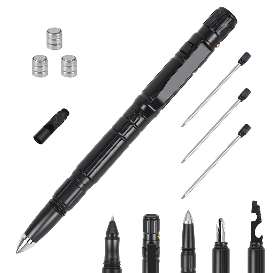 11 In 1 Tactical Pen Gear Set Multi-tool Survival Pen Set Cool Gadget Gift for Men EDC Glass Breaker LED Flashlight Image 1
