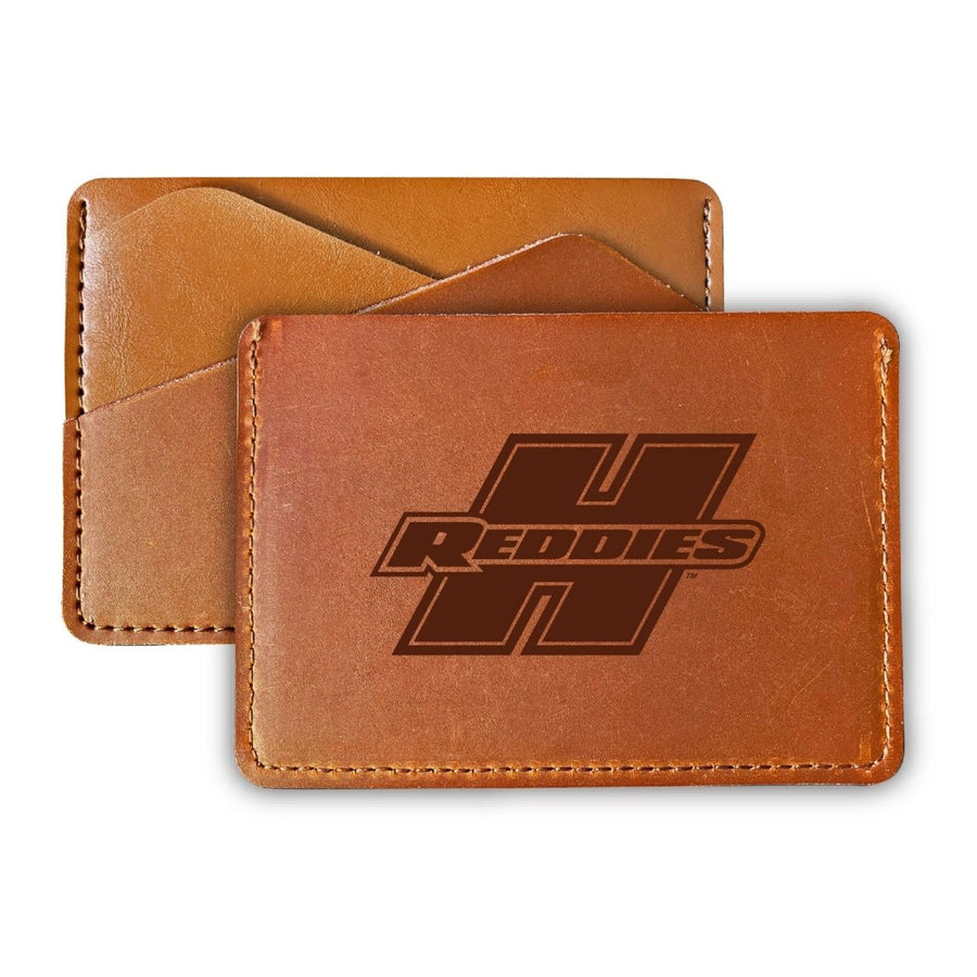 Elegant Henderson State Reddies Leather Card Holder Wallet - Slim ProfileEngraved Design Image 1