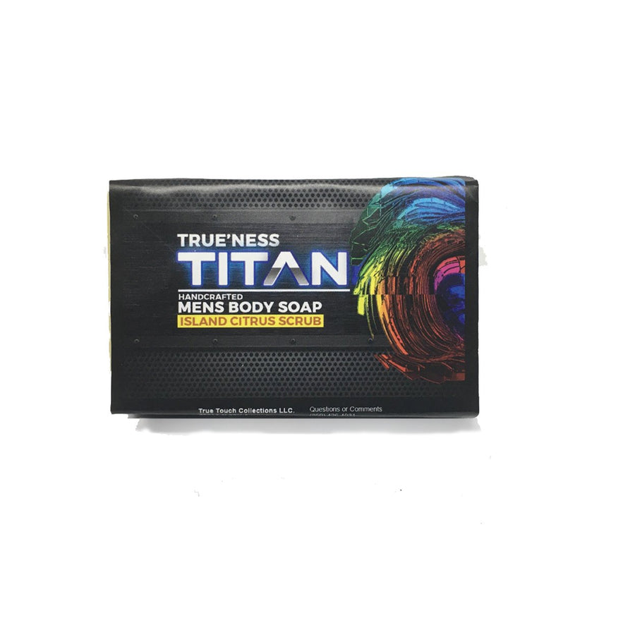 Trueness Titan Mens Island Citrus Bar Soap and Scrub Image 1