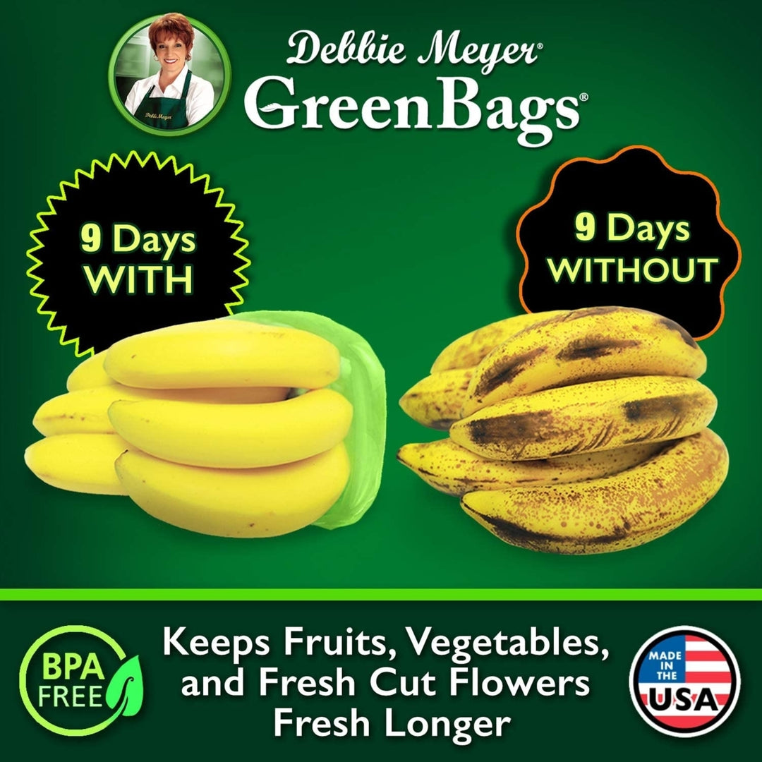 Debbie Meyer GreenBags 20 pc Variety Pack - Keeps FruitsVegetablesCut Flowers Fresh Longer Image 7