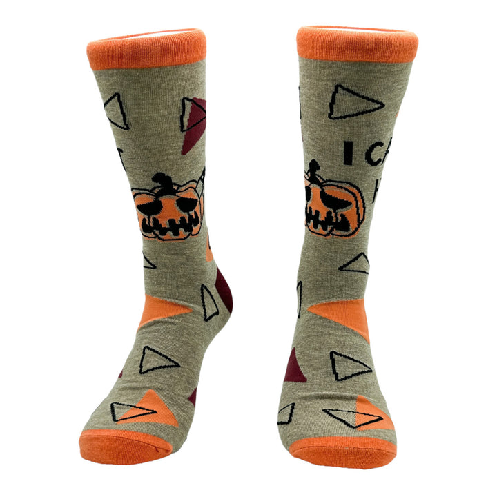 Mens I Cant Hear You Socks Funny Cut Halloween Pumpkin Joke Footwear Image 4