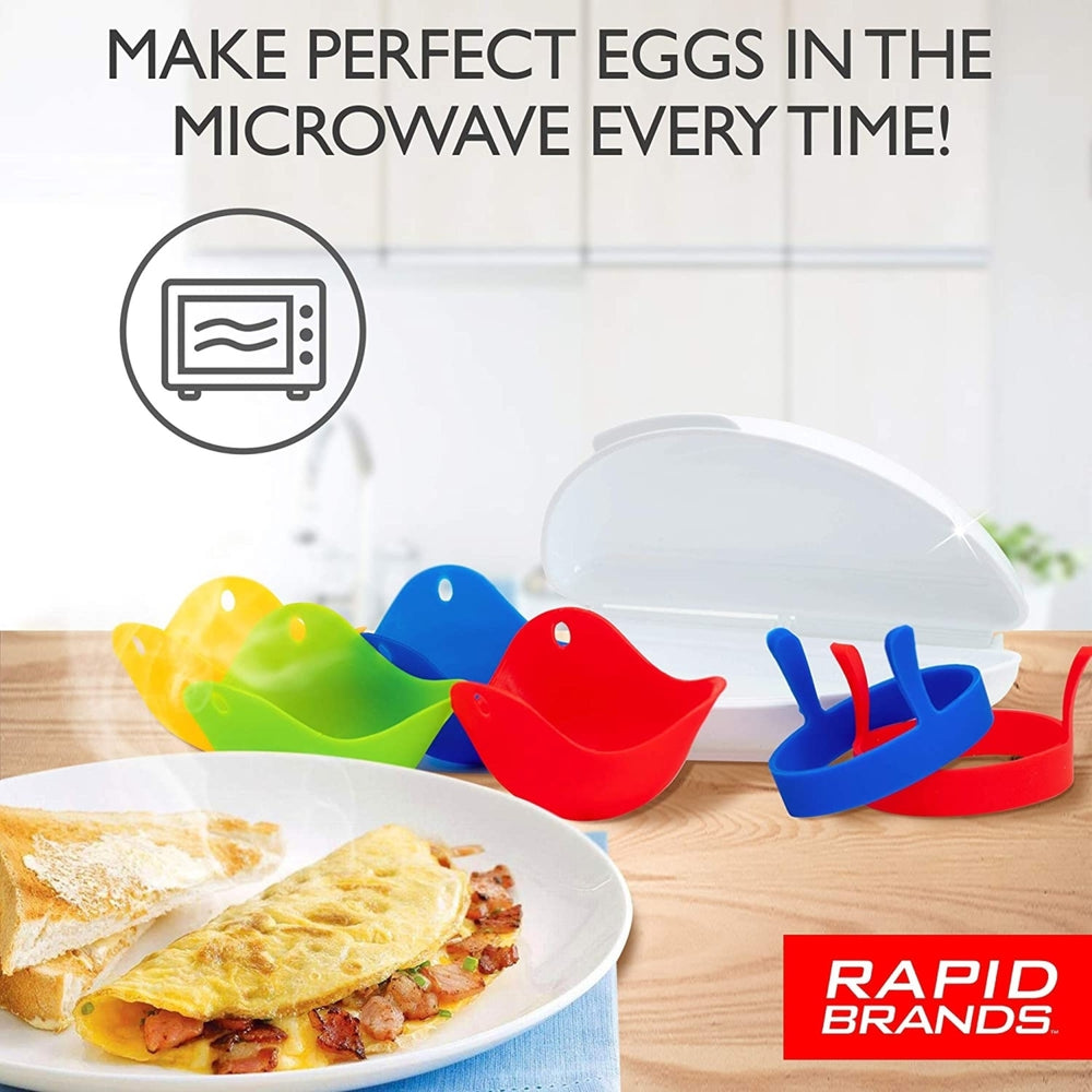 Rapid Brands 7-Piece Microwave Poached Egg and Omelette Cookware Set Image 2