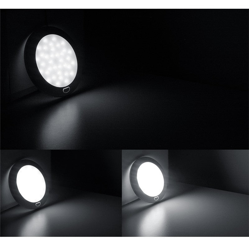 12V 5Inch LED Panel Ceiling Light Fixture For Rv Cool White Memory Function Image 2