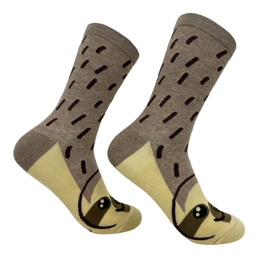 Womens Sloth Socks Funny Cute Cuddly Lazy Mammal Footwear Image 1
