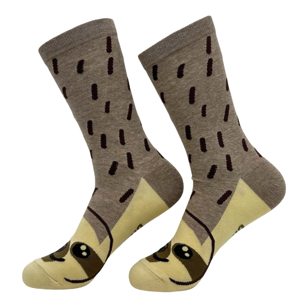 Womens Sloth Socks Funny Cute Cuddly Lazy Mammal Footwear Image 2