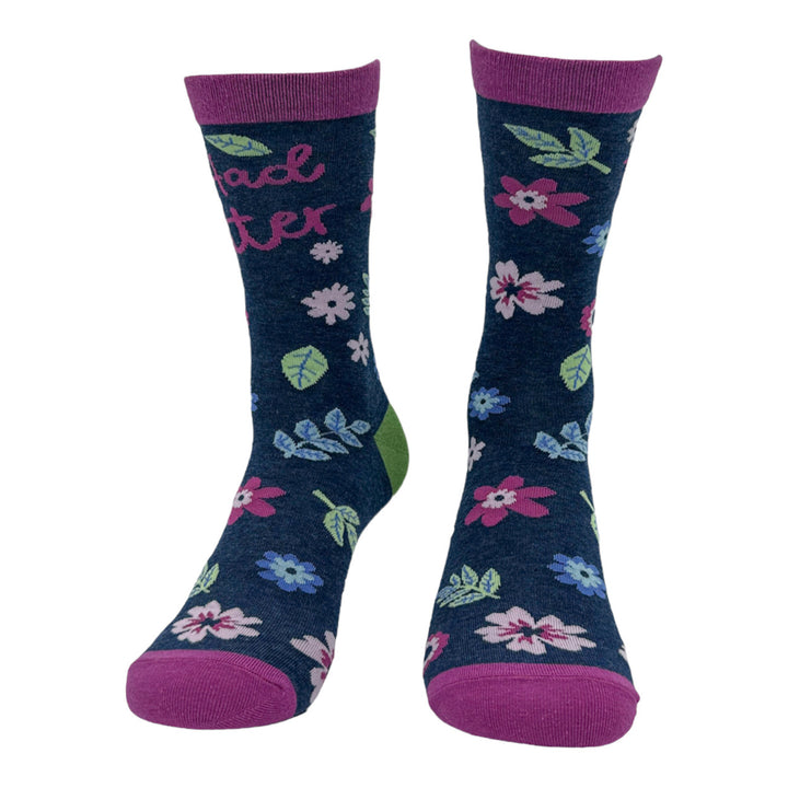Womens Ive Had Better Socks Funny Cute Naughty Flowers Footwear Image 4