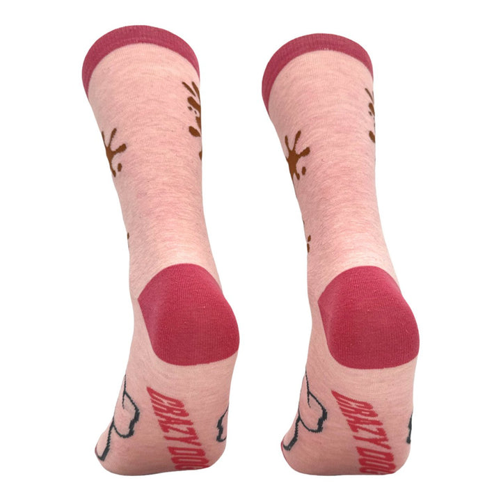 Womens Muddy Pig Socks Funny Cute Farm Animal Novelty Footwear Image 4