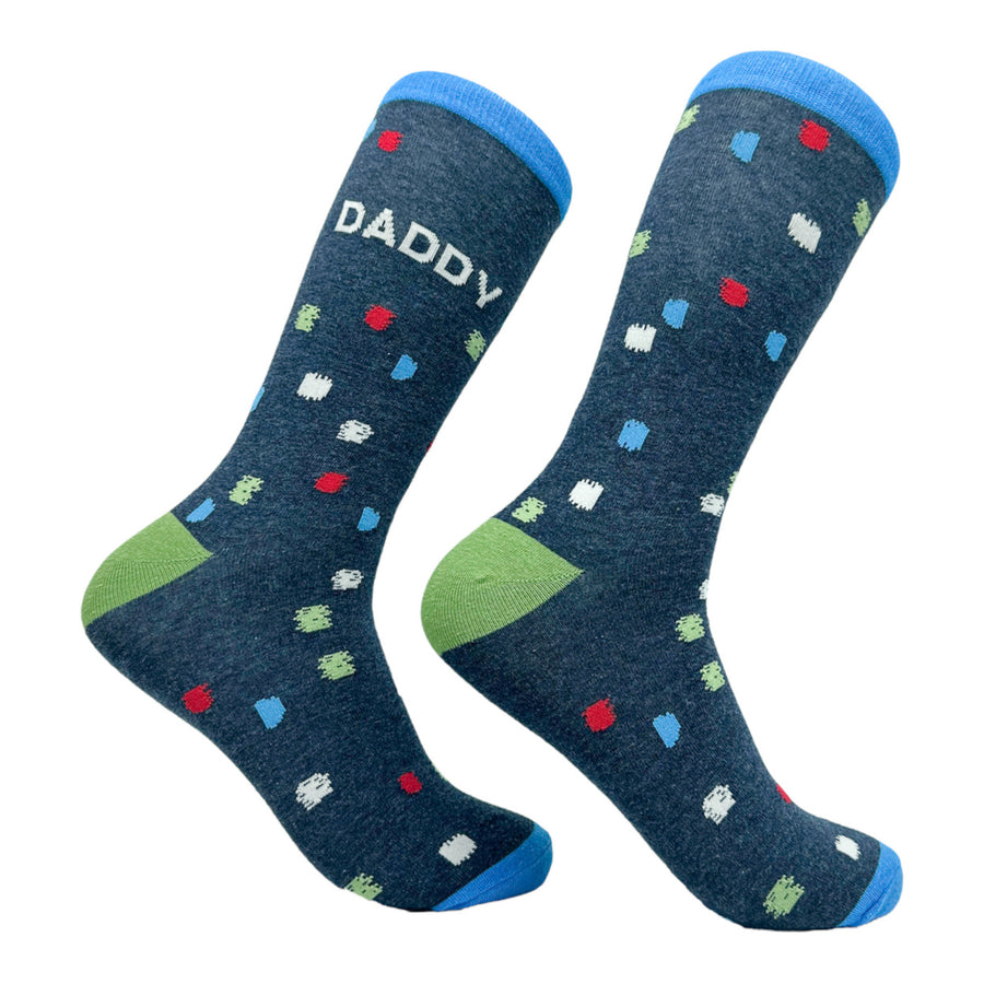 Mens Daddy Socks Funny Cool Dad Fathers Day Gift Footwear Image 1