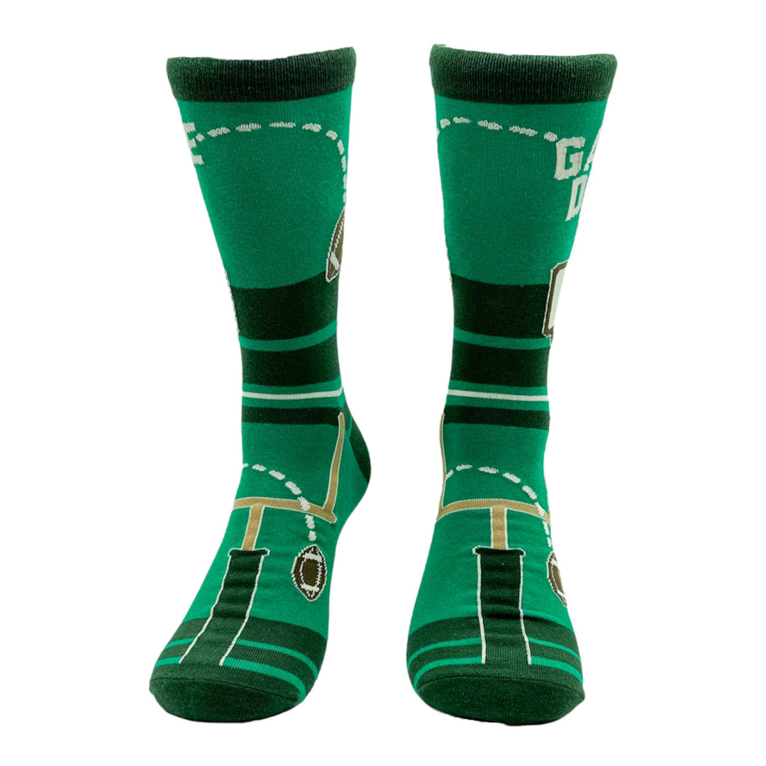 Mens Game Day Socks Funny Football Games Touchdown Footwear Image 4