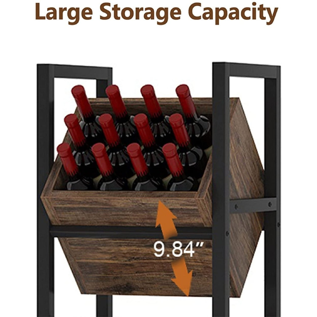 Tribesigns WineRack3 Tier Freestanding Storage WIne Stand Image 4