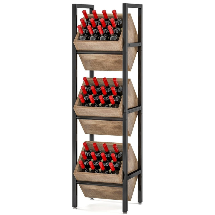 Tribesigns WineRack3 Tier Freestanding Storage WIne Stand Image 7