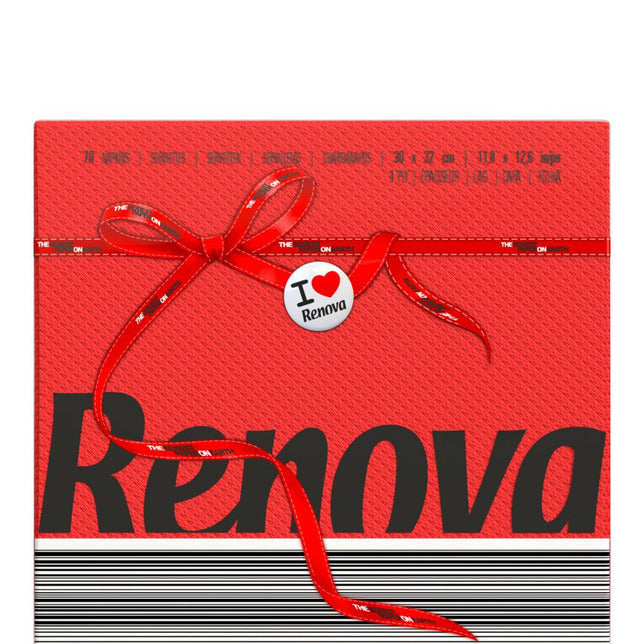 Renova Red Label Napkin- Red (25 Count) Image 2