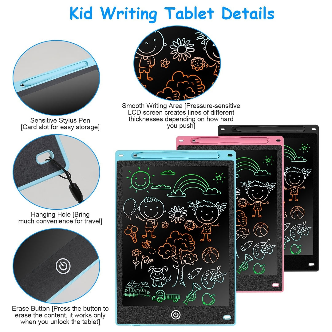10in LCD Writing Tablet Electronic Colorful Graphic Doodle Board Kid Educational Learning Mini Drawing Pad with Lock Image 3