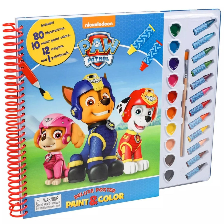 Paw Patrol Paint and Color Deluxe Activity Workbook Image 1